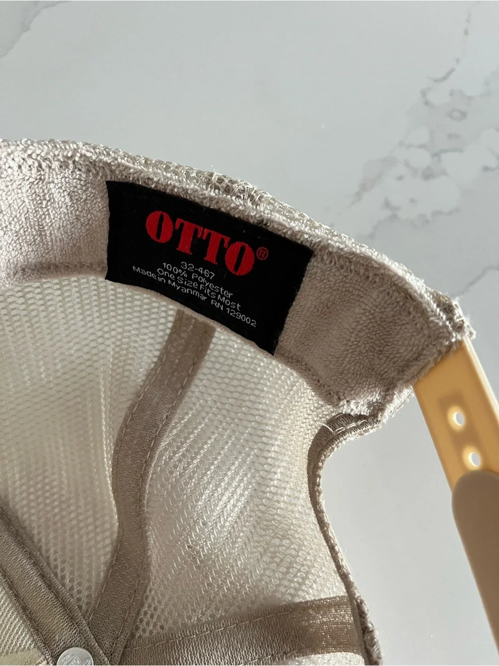Love On The Spectrum Connor OTTO Beige Cap with Green Text OS